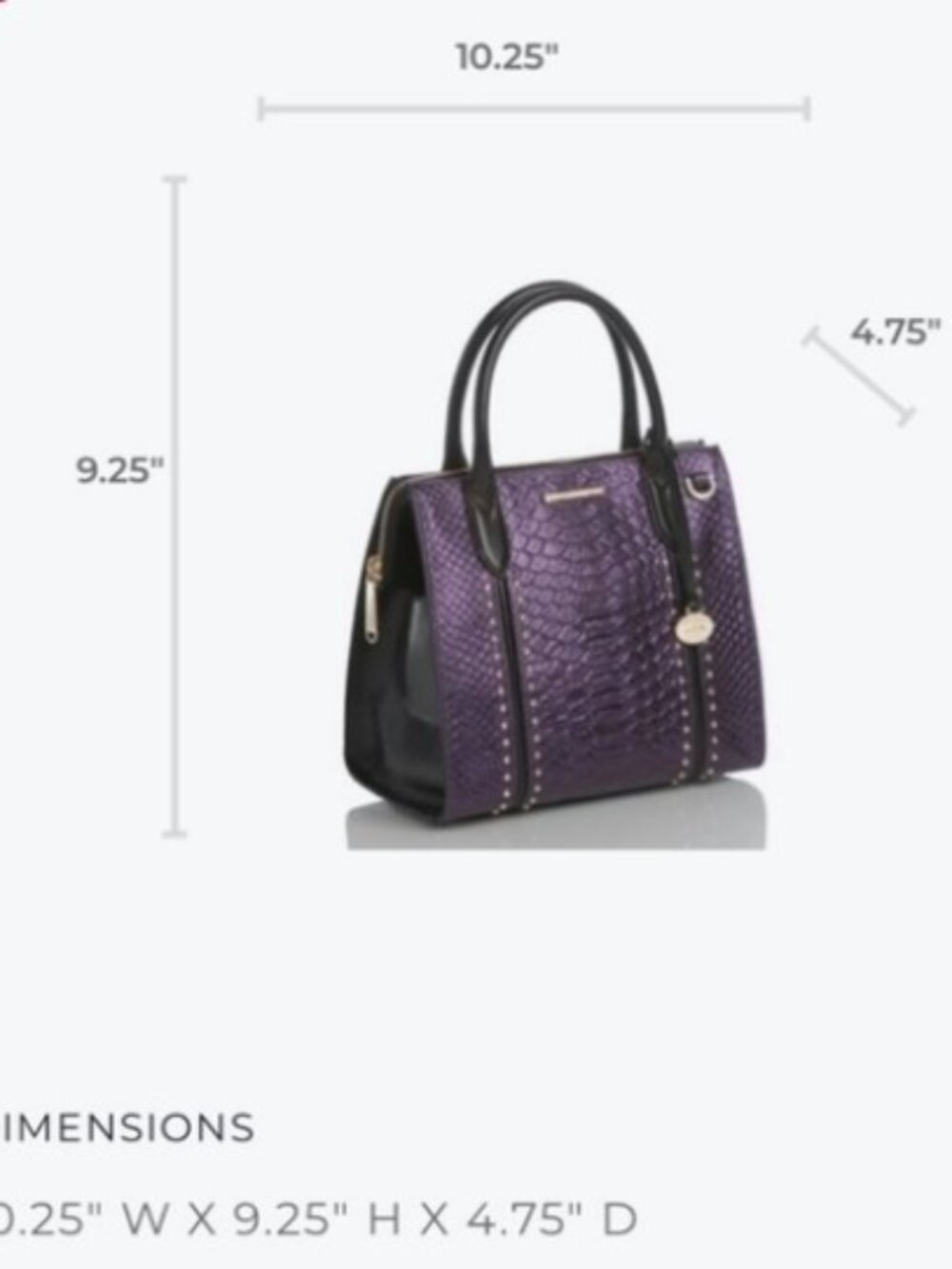 Brahmin Small Caroline Ultraviolet - Picture 2 of 9